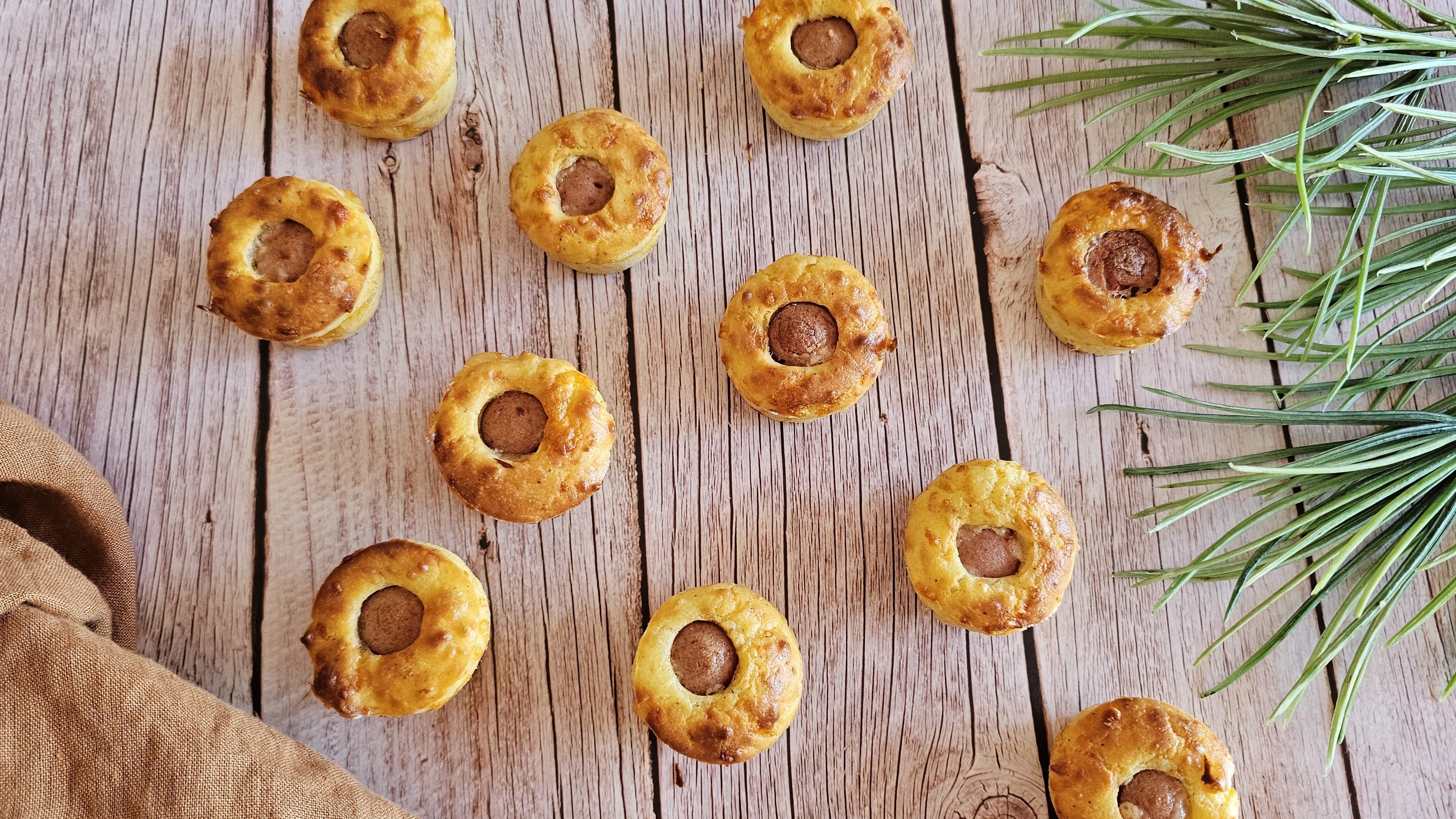 Mini muffins façon hot dog