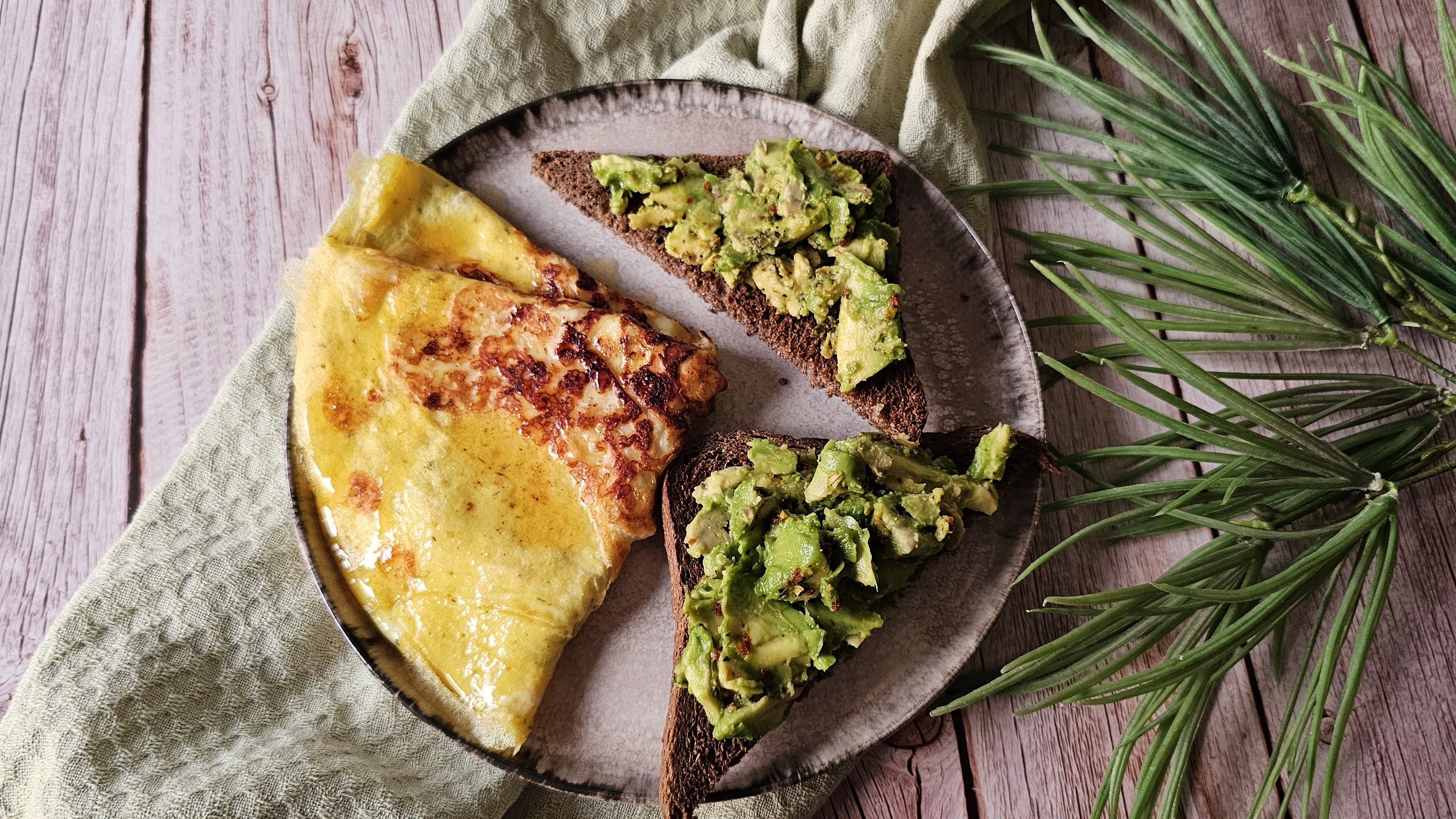 Omelette à l’halloumi