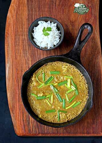 Curry moelleux jaune au crabe