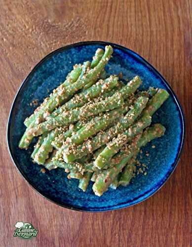 Haricots verts à la sauce sésame - La cuisine de Bernard
