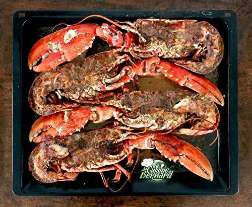 Homards grillés et flambés