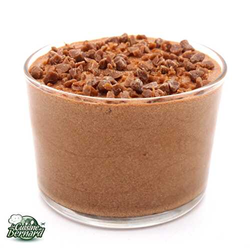 Mousse au chocolat au lait et au caramel