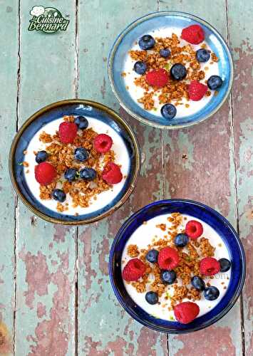 Panna Cotta au lait de coco, Granola et fruits rouges