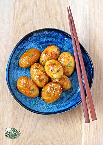 Pommes de terre de primeur à la coréenne : pimentées, sucrées et à l'huile de sésame - La cuisine de Bernard