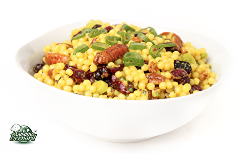 Salade de Couscous Géant aux Canneberges et Noix de Pécan