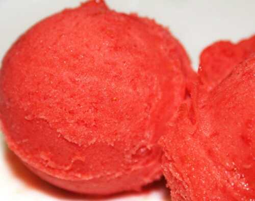 Sorbet aux Fraises