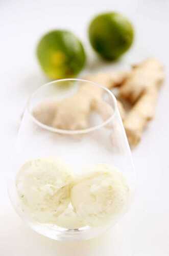 Sorbet Citron Vert et Gingembre