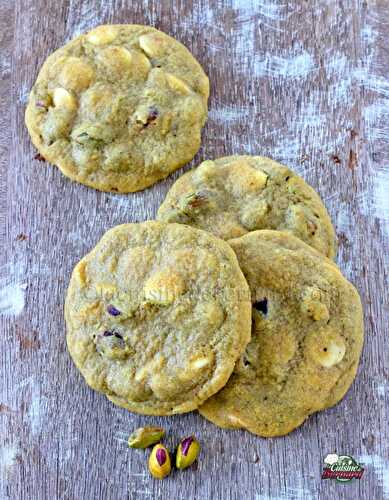 Cookies pistaches et chocolat blanc