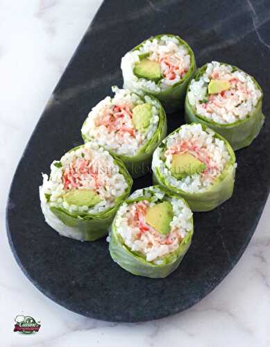 Maki de printemps à la feuille de riz