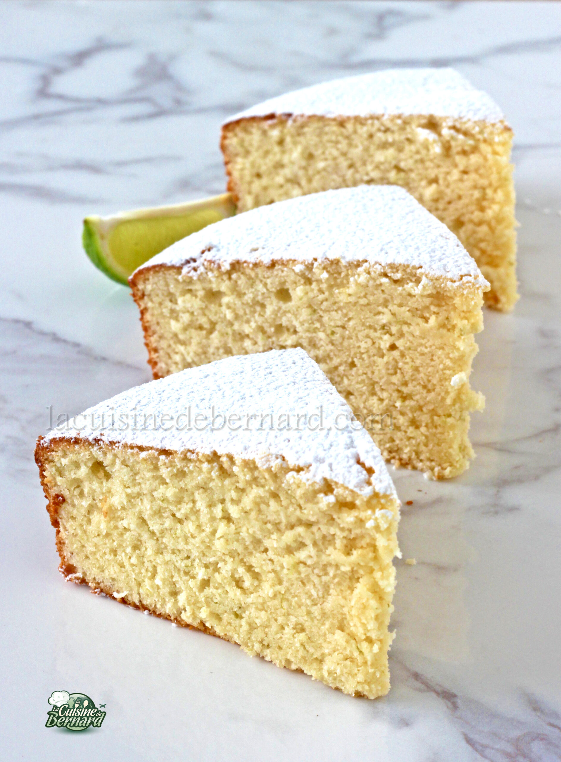 Gâteau citron, noix de coco et lait concentré sucré