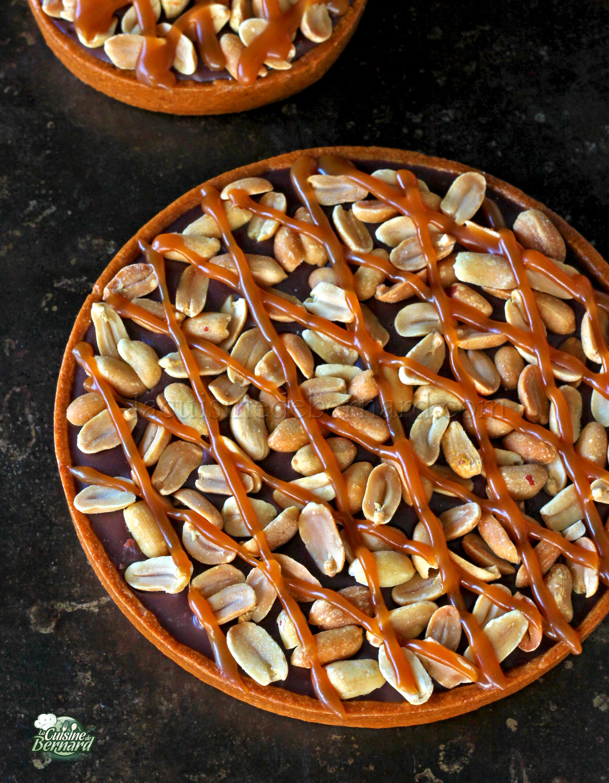 Tarte chocolat cacahuètes