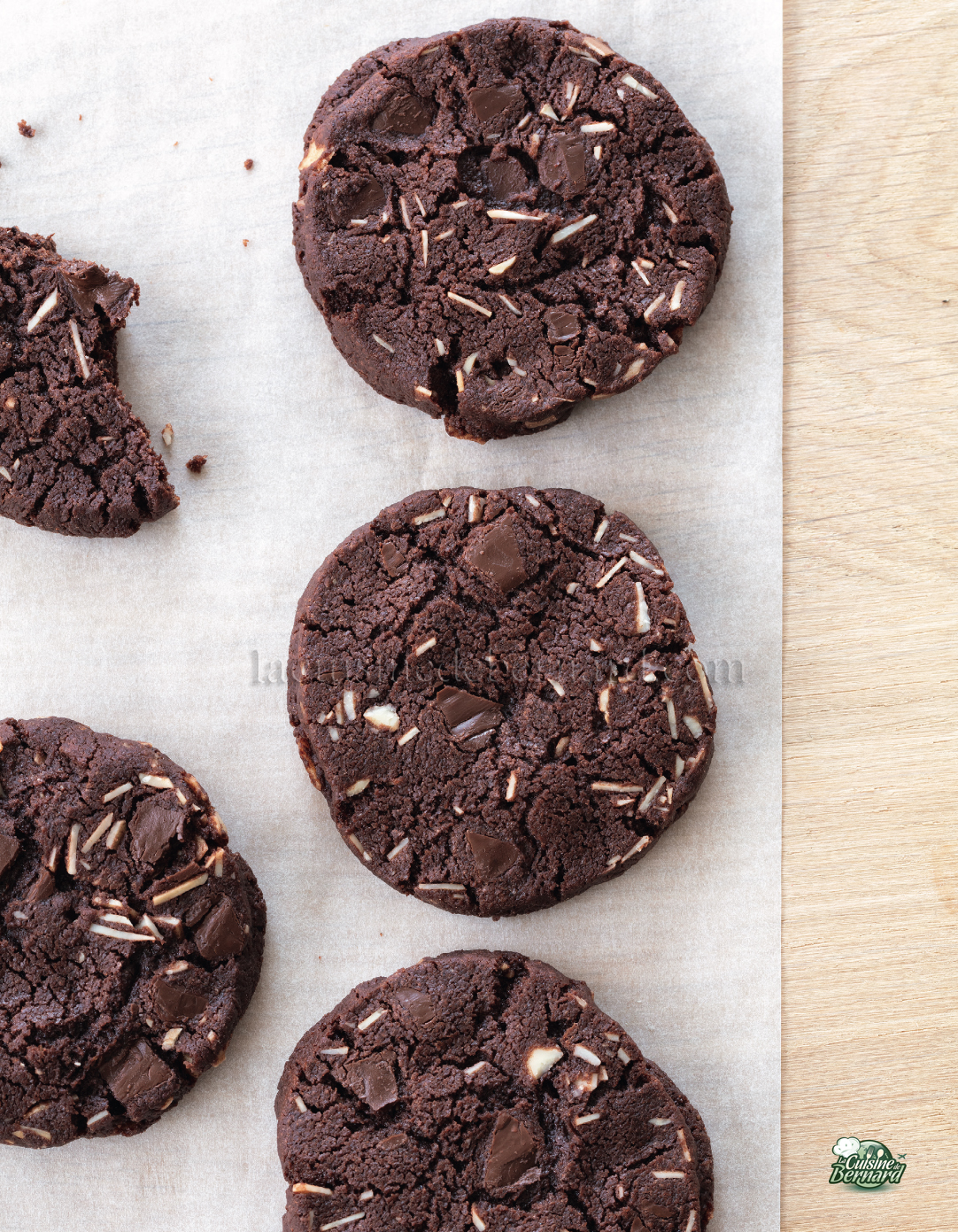 Sablés chocolat et amandes