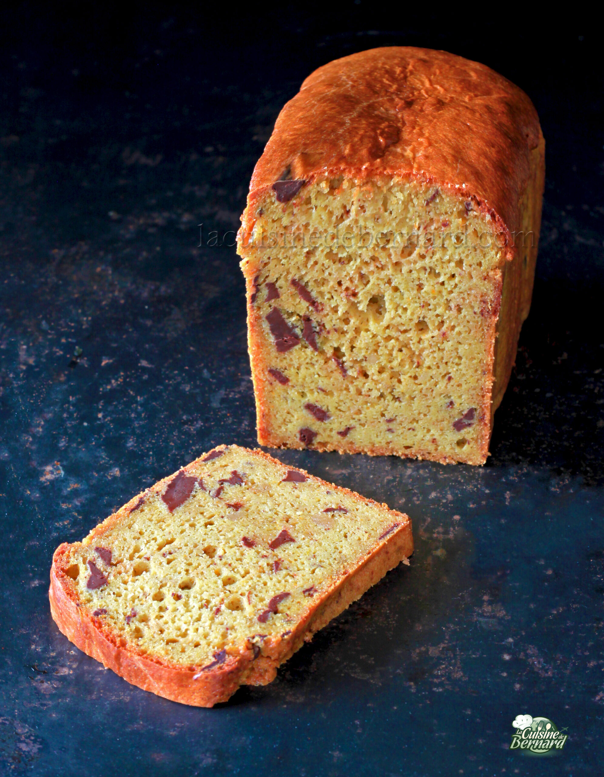 Cake de l'impossible orange cannelle et chocolat