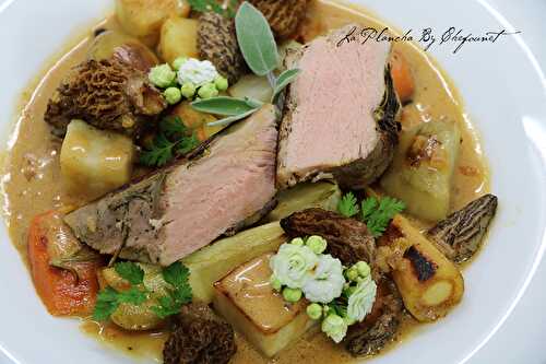 Recette du quasi de veau cuisson basse température, sauce aux morilles