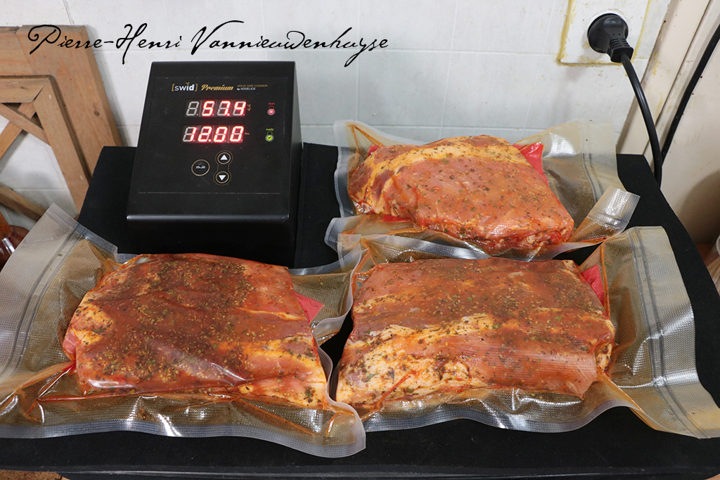 Ribs ou petites côtes cuisson basse température, sousvide, glaçage au kamado