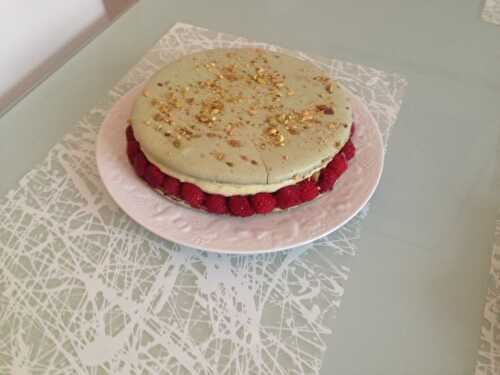 Macaron Pistache et Framboises