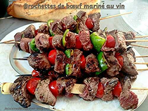 Brochettes de bœuf mariné au vin - 🥗 La Cuisine de Coco 🍜