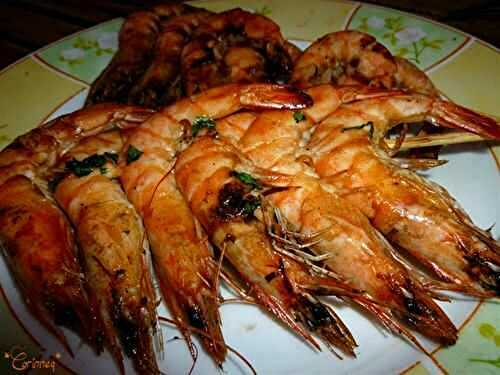 Brochettes de crevettes marinées - 🥗 La Cuisine de Coco 🍜