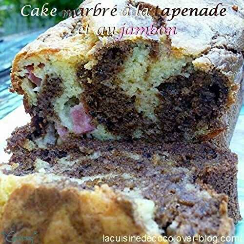 Cake marbré à la tapenade et au jambon - 🥗 La Cuisine de Coco 🍜