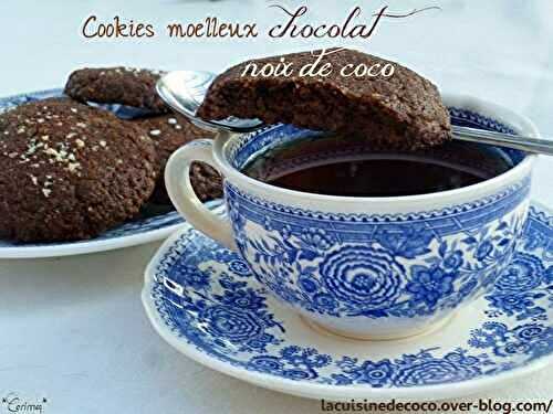 Cookies moelleux chocolat noix de coco - 🥗 La Cuisine de Coco 🍜