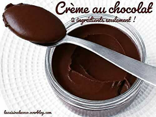 Crème chocolat rapide à 2 ingrédients ! - 🥗 La Cuisine de Coco 🍜