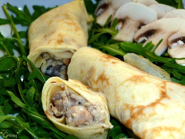 Crêpes champignons-poulet - 🥗 La Cuisine de Coco 🍜