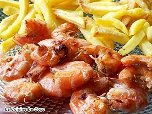 Crevettes marinées cuites à la plancha - 🥗 La Cuisine de Coco 🍜