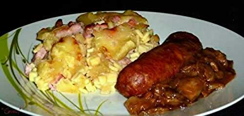 Diots aux cèpes et Croziflette - 🥗 La Cuisine de Coco 🍜