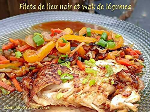 Filets de lieu noir et wok de légumes - 🥗 La Cuisine de Coco 🍜