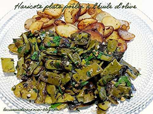 Haricots plats poêlés à l'huile d'olive - 🥗 La Cuisine de Coco 🍜