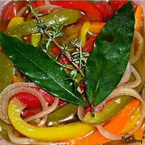 Lamelles de poivrons à l'huile d'olive (+ temps de stérilisation) - 🥗 La Cuisine de Coco 🍜