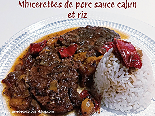 Mincerettes de porc sauce cajun et riz - 🥗 La Cuisine de Coco 🍜