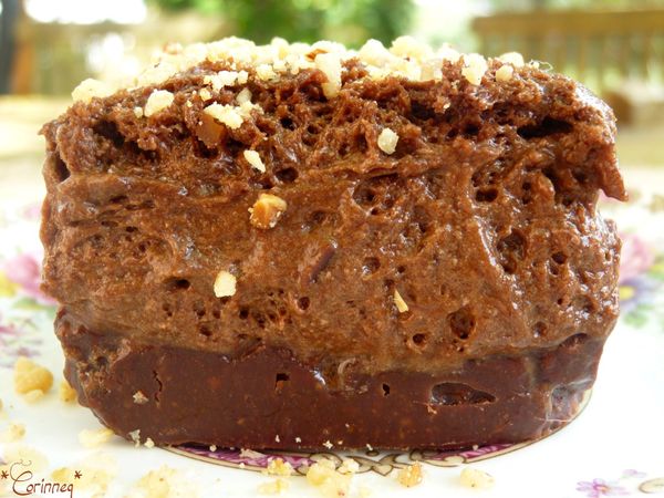 Mousse au chocolat sur croquant praliné - 🥗 La Cuisine de Coco 🍜