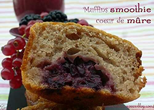 Muffins smoothie coeur de mûre - 🥗 La Cuisine de Coco 🍜