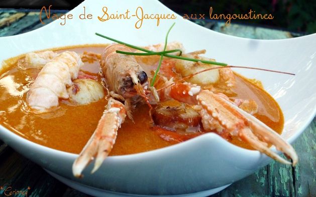 Nage de Saint-Jacques aux langoustines - 🥗 La Cuisine de Coco 🍜