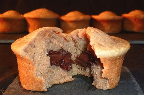 Petits gâteaux à la crème de marrons cœur fondant au chocolat - 🥗 La Cuisine de Coco 🍜