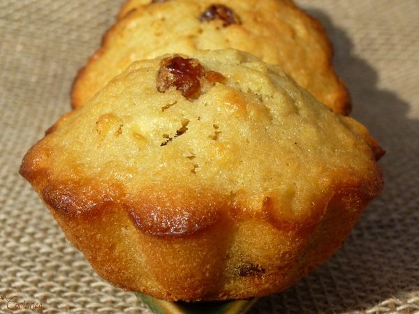 Petits moelleux vanillés pommes-raisins - 🥗 La Cuisine de Coco 🍜