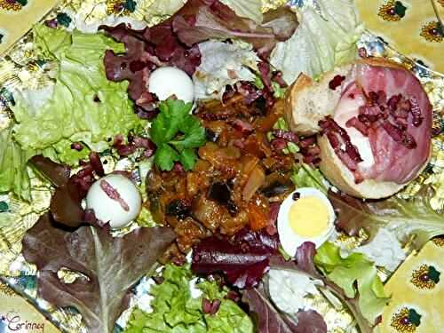Salade ardéchoise à la ratatouille et aux Picodons - 🥗 La Cuisine de Coco 🍜