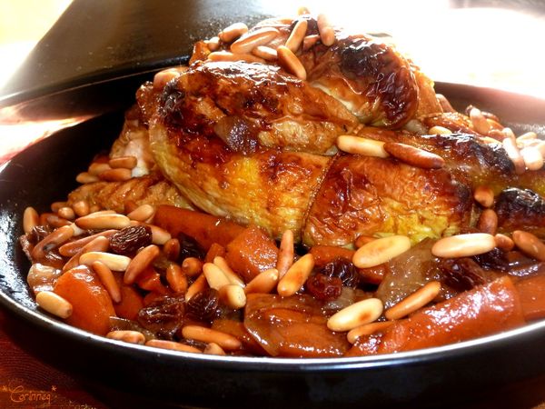 Tajine de coquelet des Landes au miel et ses carottes confites pour duo en amoureux - 🥗 La Cuisine de Coco 🍜