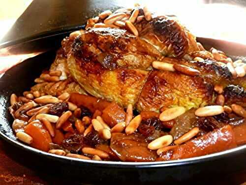 Tajine de coquelet des Landes au miel et ses carottes confites pour duo en amoureux - 🥗 La Cuisine de Coco 🍜