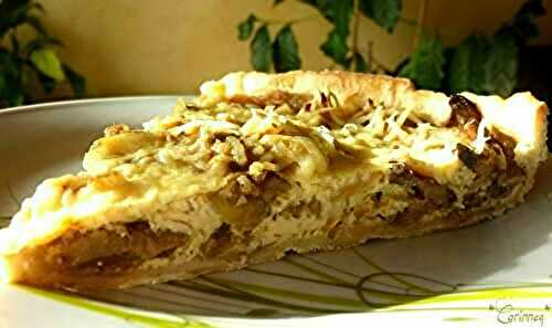 Tarte aux oignons et champignons - 🥗 La Cuisine de Coco 🍜