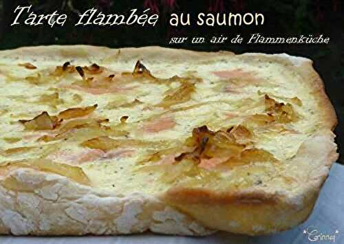 Tarte flambée au saumon (sur un air de Flammenküche) - 🥗 La Cuisine de Coco 🍜