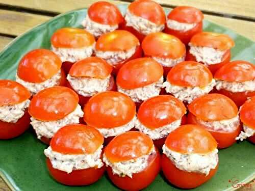 Tomates cerises farcies sardine et chèvre - 🥗 La Cuisine de Coco 🍜