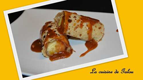 BANANES CARAMELISEES EN MANTEAU DE CREPE