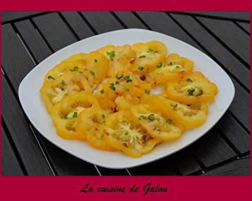 CARPACCIO DE TOMATES JAUNES