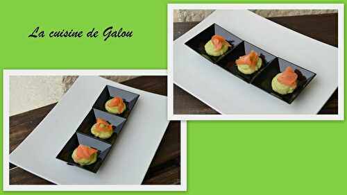 CUILLERES AVOCAT SAUMON