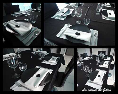 DECO DE TABLE BLACK & WHITE ZEN