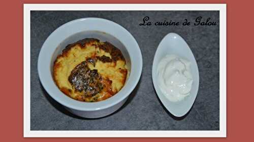 FLAN AU CRABE ET SA SAUCE AU FROMAGE BLANC