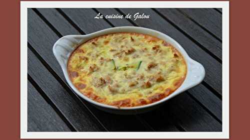 FLAN AUX COURGETTES ET AU THON