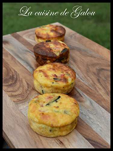 FLANS COURGETTES, TOMATES ET FETA